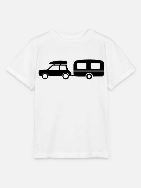 Auto Wohnwagen - Stanley/Stella Kinder T-Shirt MINI CREATOR  - Weiß