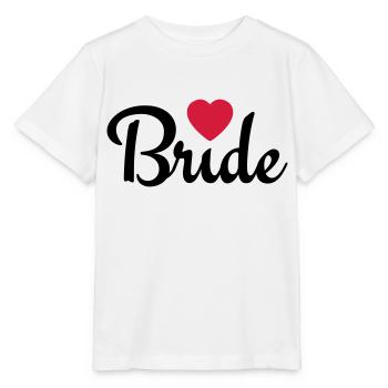 bride with heart 2c - Stanley/Stella Kinder T-Shirt MINI CREATOR  - Weiß - Vorne - Maike (125cm)