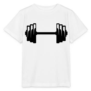 Hantel Krafttraining Bodybuilding Gewicht 0 - Stanley/Stella Kinder T-Shirt MINI CREATOR  - Weiß - Vorne - Maike (125cm)