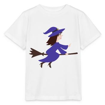 sorcière - T-shirt bio MINI CREATOR Stanley/Stella Enfant - blanc - Devant - Maike (125cm)