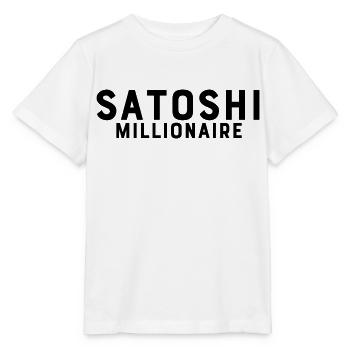 Millionnaire Satoshi - T-shirt bio MINI CREATOR Stanley/Stella Enfant - blanc - Devant - Maike (125cm)
