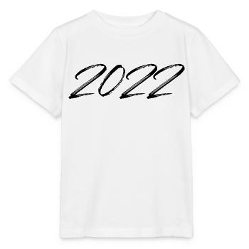 2022 Jahr Jahreszahl Datum Zahl Anno 22 2 0 2 2 - Stanley/Stella Kinder T-Shirt MINI CREATOR  - Weiß - Vorne - Maike (125cm)