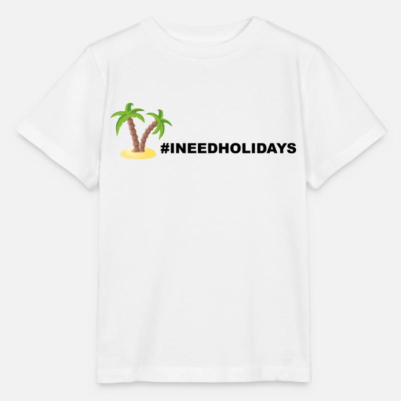 INEEDHOLIDAYS - Stanley/Stella Kinder T-Shirt MINI CREATOR  - Weiß