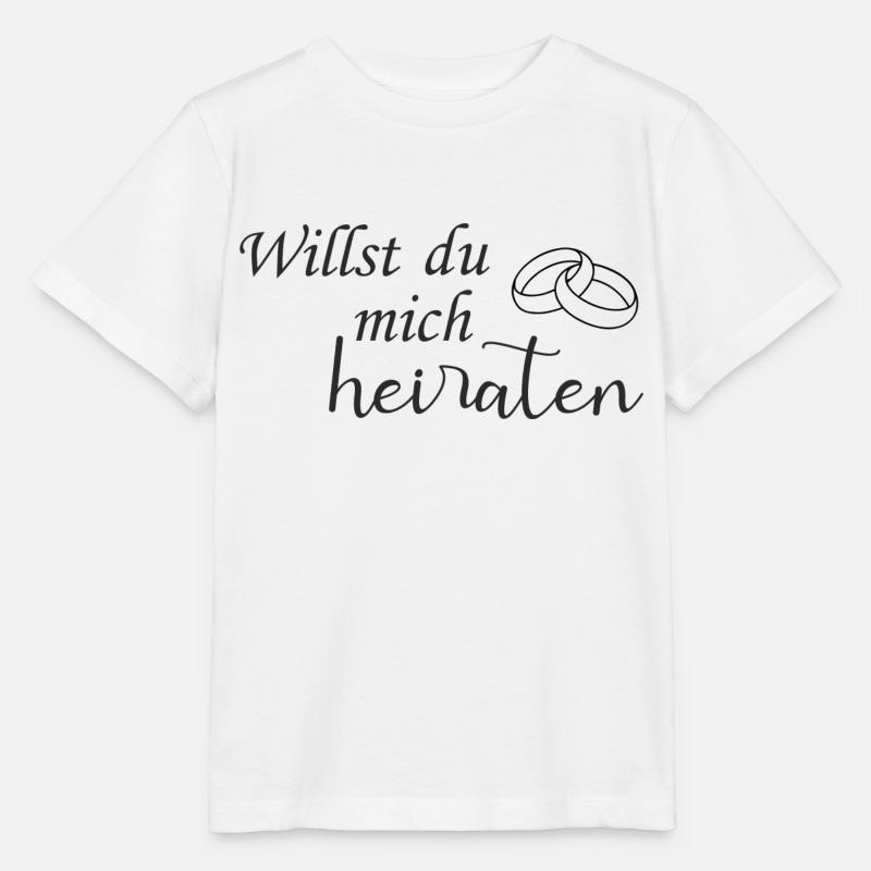 Willst du mich heiraten - Stanley/Stella Kinder T-Shirt MINI CREATOR  - Weiß