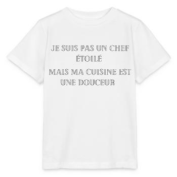 je sui le meilleur cuisinier 20 - T-shirt bio MINI CREATOR Stanley/Stella Enfant - blanc - Devant - Maike (125cm)