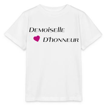 Demoiselle d'honneur - T-shirt bio MINI CREATOR Stanley/Stella Enfant - blanc - Devant - Maike (125cm)