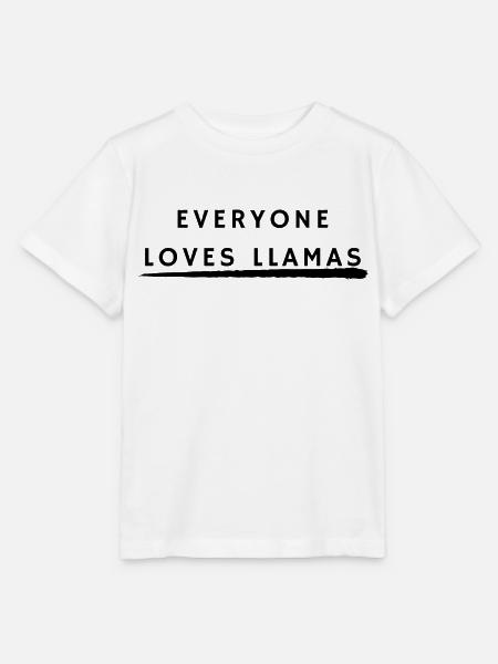 Everyone love Lamas - Stanley/Stella Kinder T-Shirt MINI CREATOR - Weiß