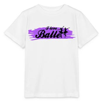 J’aime le ballet avec la couleur - T-shirt bio MINI CREATOR Stanley/Stella Enfant - blanc - Devant - Maike (125cm)