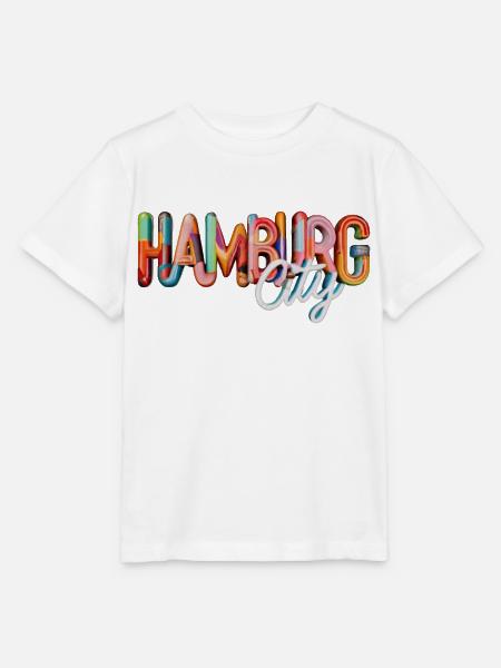 Hamburg City Bunt - Stanley/Stella Kinder T-Shirt MINI CREATOR - Weiß