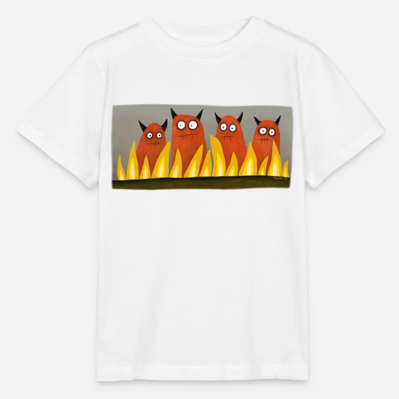 vier Teufel - Stanley/Stella Kinder T-Shirt MINI CREATOR  - Weiß