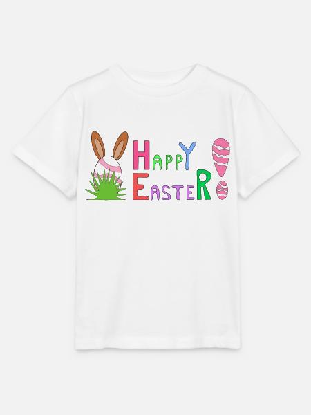 Happy Easter - Stanley/Stella Kinder T-Shirt MINI CREATOR  - Weiß