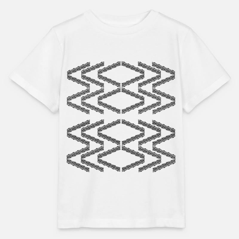 Zigzag pattern - Stanley/Stella MINI CREATOR Kids’ T-Shirt - white