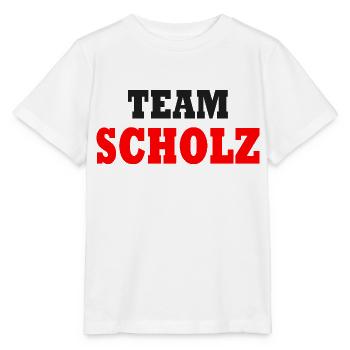 L’équipe scholz - T-shirt bio MINI CREATOR Stanley/Stella Enfant - blanc - Devant - Maike (125cm)