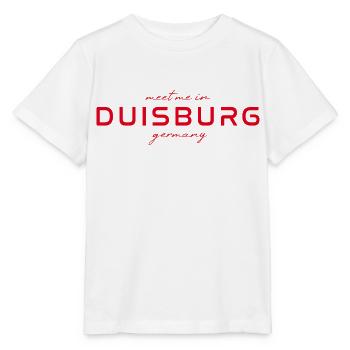 T-shirt Duisbourg – Skyline - T-shirt bio MINI CREATOR Stanley/Stella Enfant - blanc - Devant - Maike (125cm)