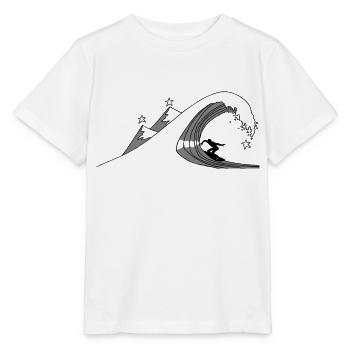 Sternen-Surfen - Stanley/Stella Kinder T-Shirt MINI CREATOR  - Weiß - Vorne - Maike (125cm)