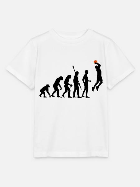 evolution_basketball_b_2c - Stanley/Stella Kinder T-Shirt MINI CREATOR - Weiß