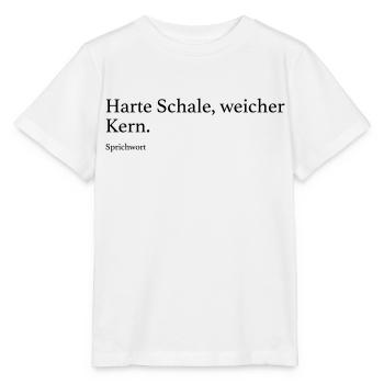 Harte Schale, weicher Kern. - Stanley/Stella Kinder T-Shirt MINI CREATOR  - Weiß - Vorne - Maike (125cm)