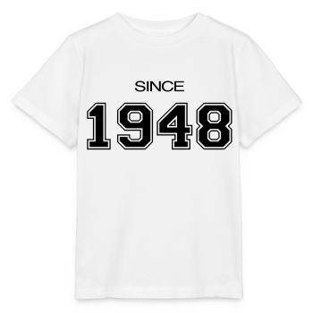cadeau d'anniversaire 1948 - T-shirt bio MINI CREATOR Stanley/Stella Enfant - blanc - Devant - Maike (125cm)