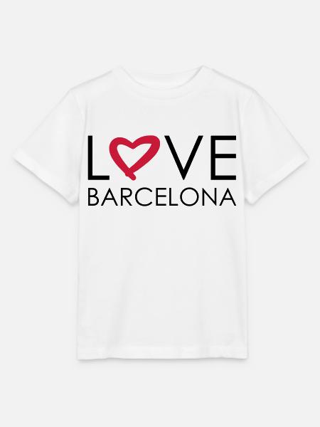 amour barcelona - T-shirt bio MINI CREATOR Stanley/Stella Enfant - blanc
