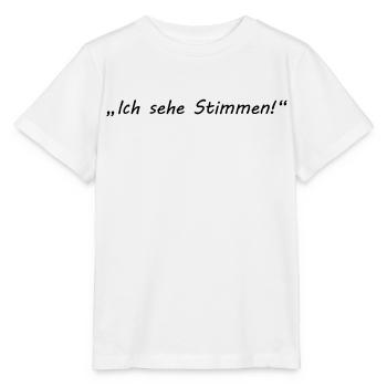 Je suis d'accord - psycho - T-shirt bio MINI CREATOR Stanley/Stella Enfant - blanc - Devant - Maike (125cm)