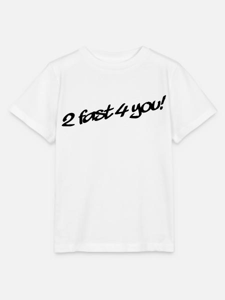 2 Fast 4 You - Stanley/Stella Kinder T-Shirt MINI CREATOR - Weiß