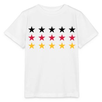 German Flag Stars Design - T-shirt bio MINI CREATOR Stanley/Stella Enfant - blanc - Devant - Maike (125cm)