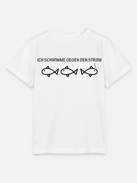 Gegen den Strom schwimmen - Stanley/Stella Kinder T-Shirt MINI CREATOR  - Weiß