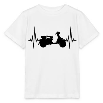 heartbeat roller pulse frequency clip art driving ele - Stanley/Stella MINI CREATOR Kids’ T-Shirt - white - Front - Maike (125cm)