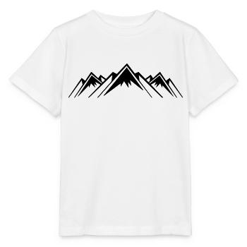 mountains icon - Stanley/Stella Kinder T-Shirt MINI CREATOR  - Weiß - Vorne - Maike (125cm)