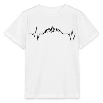 mountains puls - Stanley/Stella Kinder T-Shirt MINI CREATOR  - Weiß - Vorne - Maike (125cm)
