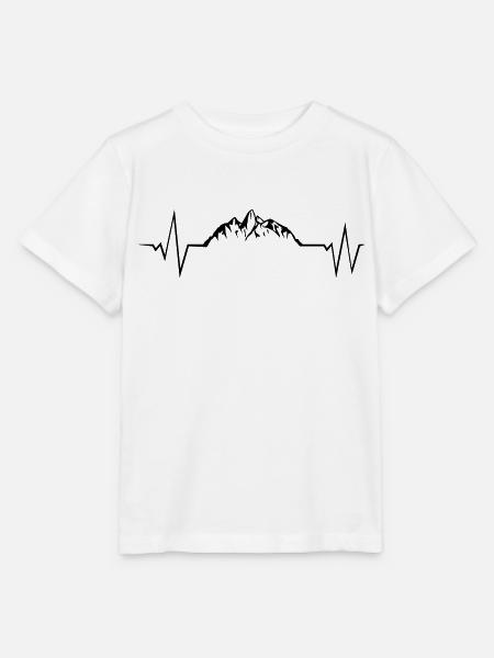mountains puls - Stanley/Stella Kinder T-Shirt MINI CREATOR  - Weiß