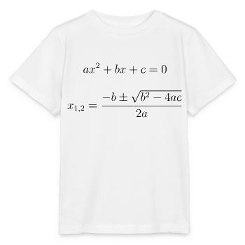 quadratic equation - Stanley/Stella MINI CREATOR Kids’ T-Shirt - white - Front - Maike (125cm)