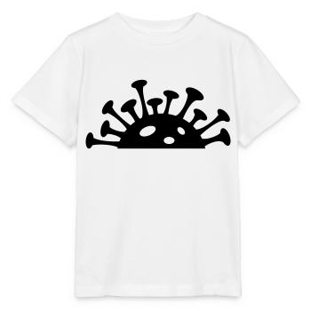 Semi Corona Virus (1c) - T-shirt bio MINI CREATOR Stanley/Stella Enfant - blanc - Devant - Maike (125cm)