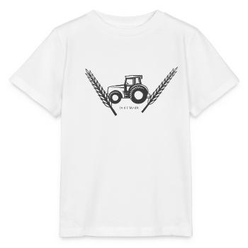 Der Farmer - Stanley/Stella Kinder T-Shirt MINI CREATOR  - Weiß - Vorne - Maike (125cm)