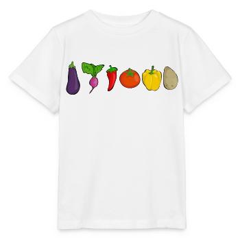 Gemüse - Stanley/Stella Kinder T-Shirt MINI CREATOR  - Weiß - Vorne - Maike (125cm)