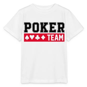 Équipe de poker - T-shirt bio MINI CREATOR Stanley/Stella Enfant - blanc - Devant - Maike (125cm)