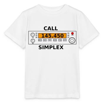 Radio call 145.450 Mhz ham radio - Stanley/Stella MINI CREATOR Kids’ T-Shirt - white - Front - Maike (125cm)