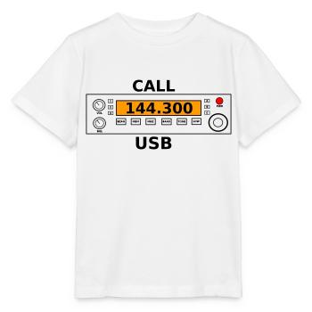 Radio call 144.300 Mhz ham radio - Stanley/Stella MINI CREATOR Kids’ T-Shirt - white - Front - Maike (125cm)