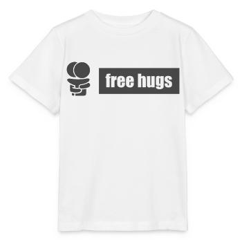 Câlins gratuits V.1 - T-shirt bio MINI CREATOR Stanley/Stella Enfant - blanc - Devant - Maike (125cm)