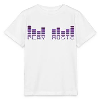 play music 3 - T-shirt bio MINI CREATOR Stanley/Stella Enfant - blanc - Devant - Maike (125cm)