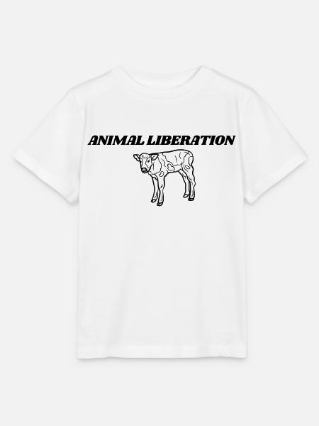 Animal Liberation Kalb - Stanley/Stella Kinder T-Shirt MINI CREATOR - Weiß