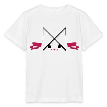 Icône de canne à pêche - T-shirt bio MINI CREATOR Stanley/Stella Enfant - blanc - Devant - Maike (125cm)