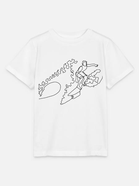 Wellenreiten - Stanley/Stella Kinder T-Shirt MINI CREATOR  - Weiß
