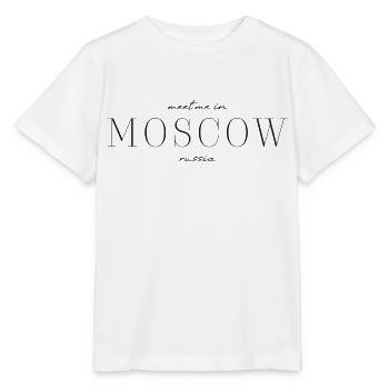 J’adore Moscou - T-shirt bio MINI CREATOR Stanley/Stella Enfant - blanc - Devant - Maike (125cm)