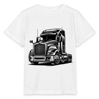 Truck, American Truck - Stanley/Stella Kinder T-Shirt MINI CREATOR  - Weiß - Vorne - Maike (125cm)