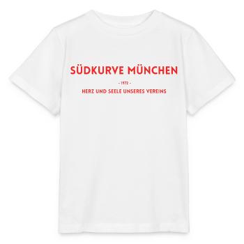 Courbe sud Munich 1972 - T-shirt bio MINI CREATOR Stanley/Stella Enfant - blanc - Devant - Maike (125cm)
