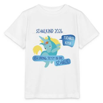 Tschüß Kita - Schulkind - Stanley/Stella Kinder T-Shirt MINI CREATOR  - Weiß - Vorne - Maike (125cm)