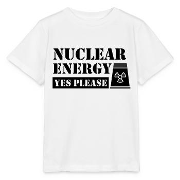 Kernkraft Ja Bitte - Pro Nachhaltige Energie - Stanley/Stella Kinder T-Shirt MINI CREATOR  - Weiß - Vorne - Maike (125cm)