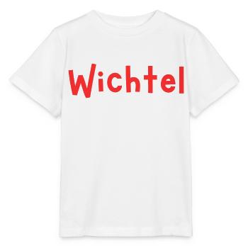 Wichtel rot - Stanley/Stella Kinder T-Shirt MINI CREATOR  - Weiß - Vorne - Maike (125cm)