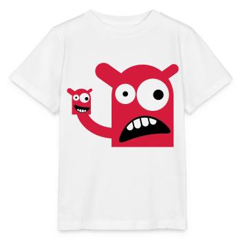 A monster with a Monster Doll - Stanley/Stella MINI CREATOR Kids’ T-Shirt - white - Front - Maike (125cm)